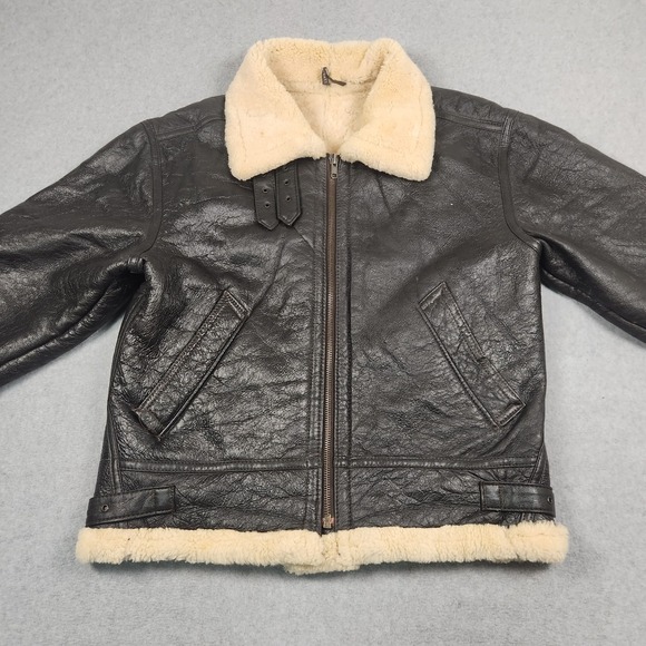 Vintage USAF Pilot Jacket Type G8 XL Genuine Sheepskin Lining Made In Turkey - Picture 4 of 16